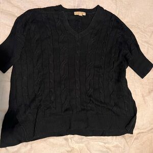 Michael kors Black Cable Knit tunic sweater